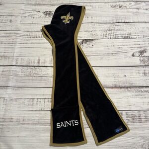 New Orleans Saints NFL Ultra Fleece‎ Hoodie Scarf by Little Earth